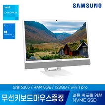 삼성 일체형PC DM530ADA-L15AADG1 올인원PC 데스크탑 컴퓨터 사무용 정품Win11탑재 선없는 컴퓨터, 16GB+256GB+1TB