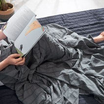 리빙홀세일 인견필 홑이불 D-Q_간절기 침구 침대 시원한 여름이불 겹이불/홑이불, 차콜