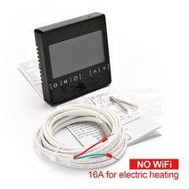 new110v 120v 230v all touch screen temperature controller thermoregulator black back light electric, black-16a-와이파이 없음