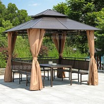 북유럽 감성 확장형 원두막 조립식 파라고 파골라 사각정 펜션 바베큐장, 강화아연시트지붕3X4m싱글파빌리온