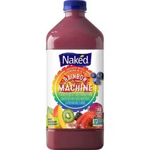 NAKED JUICE Rainbow Machine 네이키드 레인보우 머신 주스 애플 블루베리 키위 바나나 망고 비타민 무설탕 슈가프리 64 fl oz 1.89L