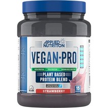 WPI보충제 게이너 단백질 살찌는보충제 Applied Nutrition 비건 프로 파우더 식물성 2.1kg 70인분 초콜릿, 딸기, 450g(1팩)