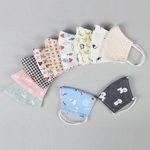 DIW62A5A5 유아 아동 어린이 면 다회용 입체 키즈 마스크 국산 용 동 재사용 천 세탁 빨아서쓰는 스타일 형 형천, 08 핑크플라워, 본상품선택