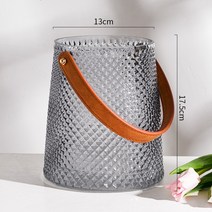 토트 유리 손잡이 꽃 병 꽃 꽂이 장식 진열 화병 대
