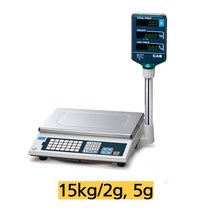 카스저울 가격표시저울 요금저울 AP-1/15kg 2g/5g단위 28개 직접 PLU