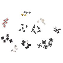 미니 스위치 125Pcs 25Types / 부지 모듬 푸시 버튼 전술은 리셋 미니 잎 스위치 SMD DIP 2X4 × 6 4X4 6X6 DIY의 스위치, 보여진 바와 같이, 하나