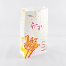 슈감자 종이봉투 튀김봉투 1000장(옐로우), 슈감자(옐로우)종이봉투