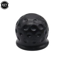 유니버설 50mm 토우 바 볼 커버 후드 트레일러 히치 보호 토우볼 자동차 캐러밴 액세서리, 03 Black