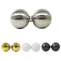 1구 유리문손잡이(강화도어손잡이) GD205(60mm) 4Color _상점 카페 인테리어 가마찌 세이프 중문 철문 목문 현관, 화이트(W), 1개