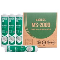 [유니스몰/최근제조품] 오성 MS변성 우레탄 다목적 방수용 실리콘 백색/회색 25개입 1박스, 회색