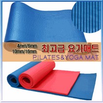 메카텍 NBR요가매트 8 10 16MM요가매트 정품매트, 파랑