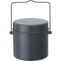 [로고스] 캠핑용 반합 찌개 코펠 5홉 블랙 동글뱅이 스타일 or 군용반합 스타일, 1개