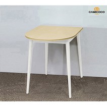 [카미코코] LPM 4컬러 반타원 800X600 테이블, 네추럴화이트