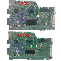 입문용 마더 보드 X751LD 노트북 마더보드 ASUS I3 I5 I7 4th V2G 4GB 100% 작동, 02 TYPE A I5-4th V2G