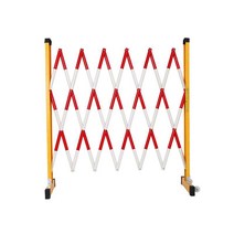 자바라대문 출입문 주차장 바리케이트 접이식 정문 도어 안전문 금지 주의 바퀴 이동식 간편 임시 간이 대문 안전문 격리, 레드 1.2x7 미터