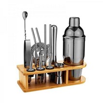 Oyydecor 홈바홈텐딩 칵테일위스키 바텐더키트100702, Bamboo Wood Black