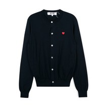 꼼데가르송 공용 하트 와펜 네이비 가디건 AZ N053 051 2