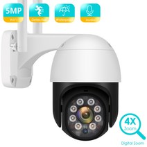 wifi 카메라 ip 야외 보안 cctv 무선 ip 카메라, 5mp 64g 카드, 우리 플러그