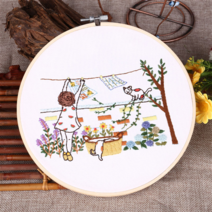 프랑스자수 DIY 패키지, 22 따스한햇살 20cm, 1개