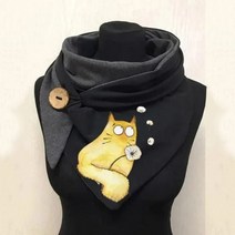 다목적 여성 스카프 패션 빈티지 겨울 두꺼운 버튼 소프트 랩 캐주얼 따뜻한 스카프 숄 풀 라드 팜므 2022 신제품, 싱글 사이즈, J