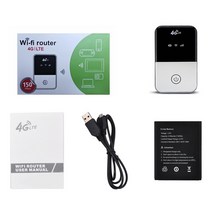 4G 무선 라우터 2100 mAh 리튬 배터리 가정 야외 여행 출장 용 150Mbps 고속 Lte 포켓 와이파이, 01 WHITE