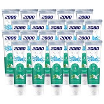 2080 퓨어 베이킹소다 상쾌한 클린민트향 치약 125g, 20개