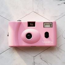 Yashica MF-1 레트로 필름 수동 플래시 카메라, 분홍