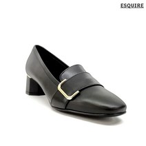 여성 로퍼힐 블랙 고급 소가죽미들힐 발편한여성구두 오피스화 추천 (수량한정)