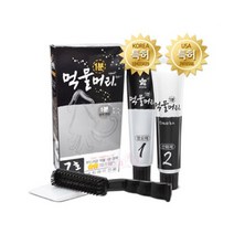 먹물머리 1분 새치 염색약, 흑갈색, 4개