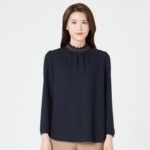 (정품)[지센] 링클 하프넥 블라우스 LFWSM201_NA