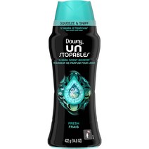 다우니 언스토퍼블 향기지속제 프레쉬향 중량옵션 Downy Unstopables In-Wash Fresh Scented Booster Beads, 1개x422g