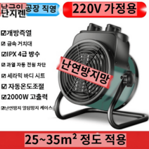 업소용 온풍기 산업용 전기 대용량 열풍기 농장용 야외용 히터 공업용 팬 농업용, 2000W메탈가정용세라믹신상