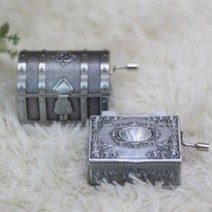 보물상자 수동 오르골 성탄절 크리스마스 장식 엔틱 태엽 딸 생일 선물 인테리어 소품 이쁜 예쁜 박스 상자, 보석함