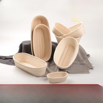 교정 발효 반느통 위커 사워 도우 타원형 반죽 등나무 등나무 빵 바구니 68 바구니, 대형사각29167.5(700-900g)