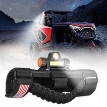 Kemimoto UTV 롤 바 그랩 핸들 돔 라이트 포함 1팩 파라코드 핸들 그립 핸드 홀더 레드 4.4-5.1cm(1.7-2인치) 바에 적합 폴라리스 RZR 레인저 캔 암 X, Black