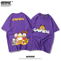 2020뉴타입 가필드 t티셔츠남녀 봄여름옷 루즈핏 BF귀여운 타입학생 반팔 코디가잘되는 커플옷