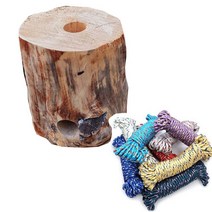 50pcs 둥근 미완성 된 목재 슬라이스 원이있는 나무 껍질 통나무 디스크 DIY 공예품, 카키색 옷감