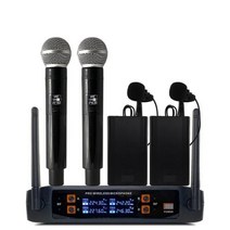 아이돌마이크 4 채널 핸드 헬드 소형 콘덴서 무선 교회 홈 가라오케 무대 적합, 5