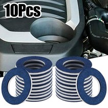 자동차 가스켓 와셔 블루 OEM 90430-12031 오일 드레인 플매트 카펫 러그 팬 플라스틱 실용적인 10PCS 알루미늄 액세서리