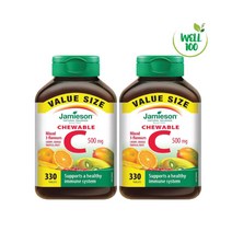 캐나다 자미에슨 츄어블 비타민 C 500 mg 330정 JAMIESON, 2개