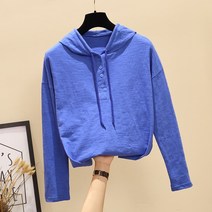 빨강몽키 봄 가을 여성 후드 긴팔티 루즈핏 이너 티셔츠