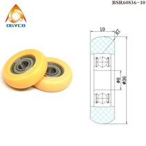 1pcs 8x36x10mm Rower 롤러 BSR6083610 OD 36 mm POM 코팅 조정 기계 좌석 바퀴 83610 플라스틱 베어링 도르래, 6x30x10mm