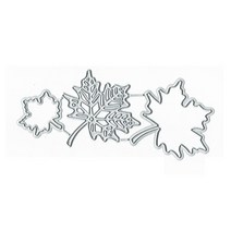모양 틀 다이컷 단풍잎 수공예품 커팅 스크랩북 엠보싱 커팅 사진 앨범 카드 종이 조각 금형, 은, 122x53mm