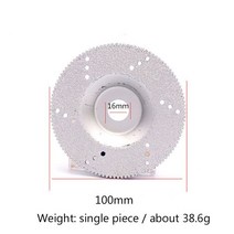 100mm 다이아몬드 톱날 유리 타일 대리석 그라인딩 시트 앵글 그라인더 연마 커팅 디스크 보울 타입 블레, 01 Silver_01 60