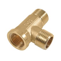 스프링쿨러 Brass 1/2quot thread tee Connector T type Female G1/2 male Water Splitter 1Pcs Three-way water, 02 B_01 2분의 1 '