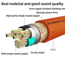 CD 플레이어 휴대용 cd플레이어 cdp 아날로그 레트로 씨디 시디 audiophile 전원 케이블 1m 2m 3m cord 7n occ single crystal