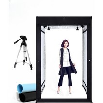 상품 이미지 옷 쇼핑몰 촬영 대형 포토박스 스튜디오 포토부스, 160cm 디밍가능 (LED 조명판8개 포함)