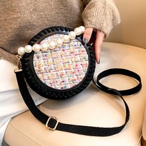 코바늘 탬버린백 초보 도안 파우치 라운드 원형 가방 뜨기 뜨개질 diy 만들기, C