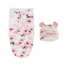 극동계침낭Baby Sleeping Bag Newborn Swaddle Wrap Hat Hug Quilt Infant Anti-startle Receiving Blanket, 06 06