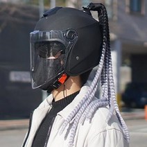 베트남헬멧 드레드락 헤어 남자 ver., 그레이